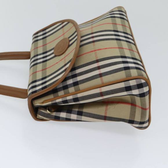 Burberrys Nova Check Hand Bag Canvas 2way Brown Auth yk11790 - Picture 4 of 16